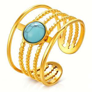 Jewellery: Onyx Turquoise-Effect Statement Ring