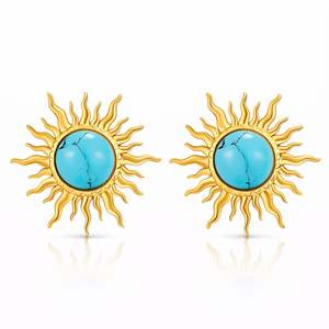 Onyx Suns Earrings