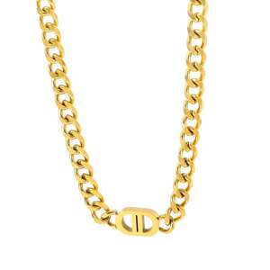 Jewellery: Onyx Icon Cuban Chain Necklace