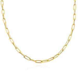 Onyx Essential Paperclip Chain Necklace