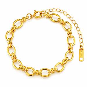 Onyx Intensity Oval Link Bracelet