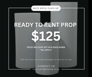Prop Add On S: RIPPLE PLINTH SET ~ rental