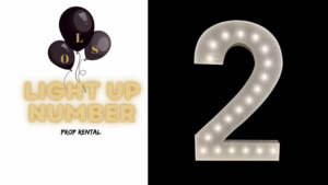 Prop Add On S: LIGHT UP NUMBER “2”