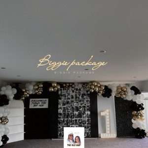 Themed Backdrops Packages: BIGGIE PACKAGE