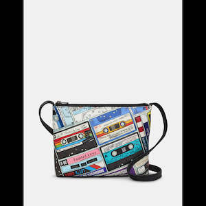 Handbags: Yoshi Back To The 80's Appliqued Leather Cross Body Bag - YB214 TAPE 80S 1