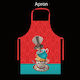 Fantail On Teacups Apron