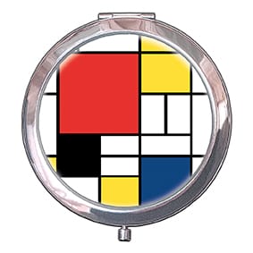 Cosmetic Mirrors: Composition 1930 - Mondrian Pocket Mirror