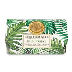 Soap: Michel Design Works Palm Breeze Triple Milled Shea Butter Soap Bar