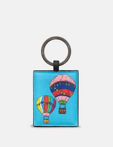 Keyrings: Yoshi Balloon Festival Appliqued Leather Keyring - YKR HAB