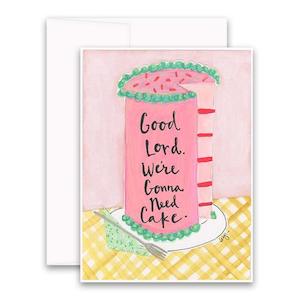 Curly Girl Design: Curly Girl Design Gonna Need Cake Greeting Card