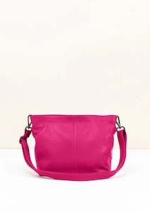 Handbags: La Lupa Roma Lola Petite Shoulder/Crossbody Bag - Fuchsia Pink
