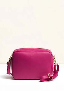 La Lupa Roma: La Lupa Roma Allegra Crossbody/Shoulder Bag - Fuchsia Pink