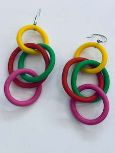 Samuel Coraux: Samuel Coraux BO40 Earrings - Rainbow Multicolour