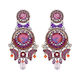 Ayala Bar Classic Collection Deep Fuchsia Rose Earrings - C1542