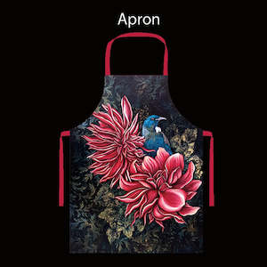 Aprons: TUI AND RED FLOWERS APRON