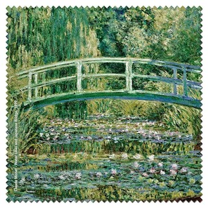 Le Pont Japonais Verde - Monet Microfibre Lens Cloth