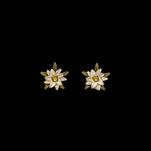 Michael Michaud Edelweiss Large Post Earrings - 3810 White