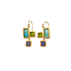 Michael Vincent Michaud Small Mosaic Earrings - 1306KJQ