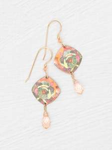 Holly Yashi: Holly Yashi Elena Earrings - Blooming Coral