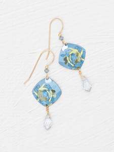 Holly Yashi: Holly Yashi Elena Earrings - Sky Blue