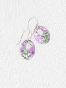 Holly Yashi Heather Earrings - Violet/Sage