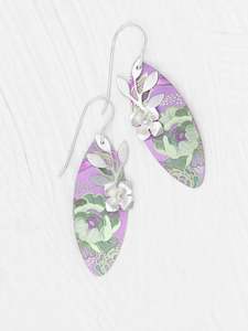 Holly Yashi Alyssa Earrings - Violet/Sage