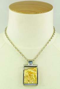 Pendants: Polish Butterscotch Amber Designer Pendant (chain is not included)