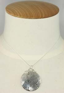 Great Falls Metalwork Jungle Pendant With Rock Crystal