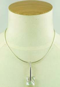 Pendants: Italian Designer Contemporary Mother Of Pearl Pendant (chain not included)
