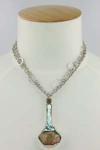 Pendants: Ascopa One Of A Kind Ancient Roman Glass Pendant On Handcrafted Chain Necklace