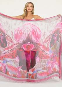 Loves Pure Light: Love's Pure Light Scarf D-223 Prince Edward Island - The Pink Ladyslipper Orchid - A True Fashion Worshipper