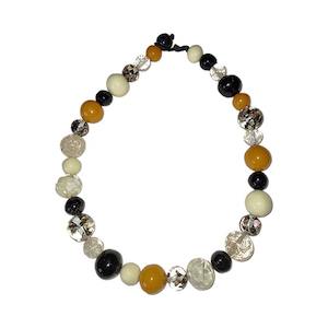 Jewellery: Jackie Brazil Abstract Spheres Long Necklace