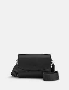Handbags: Yoshi Newham Black Leather Cross Body Satchel Bag - YB261 1