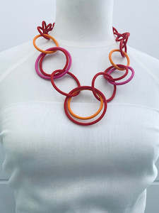 Necklaces 1: Samuel Coraux Collier 0002 Necklace - Rouge, Orange, Rose
