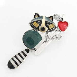 Taratata Bijoux Raton Lover Raccoon Brooch -T25-03203-104
