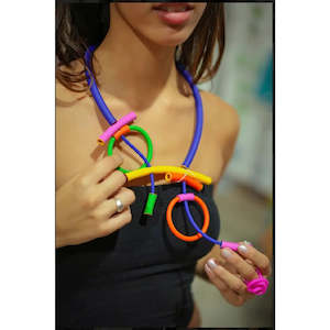 Jewellery: Samuel Coraux Sotz Necklace - Rainbow Multicoloured