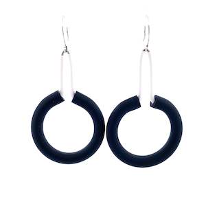 Samuel Coraux Marie Claire Earrings - Black & White