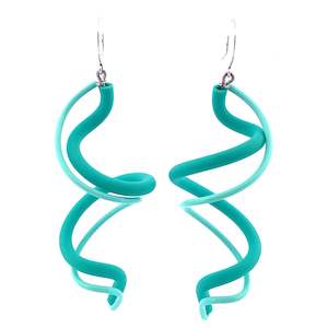 Samuel Coraux: Samuel Coraux Medium Defile Earrings - Mix Turquoise Clair