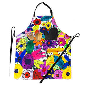 Riley Burnett Apron With Pockets - Vase & Bouquet