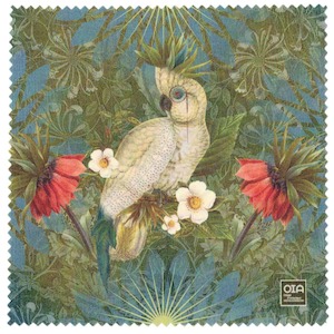 Parrot With Glasses Microfibre Cloth