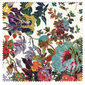 Flowers Blanc Microfibre Cloth