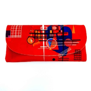 Dull Red 1927 - Kandinsky Velour Glasses Case With Microfibre Lining