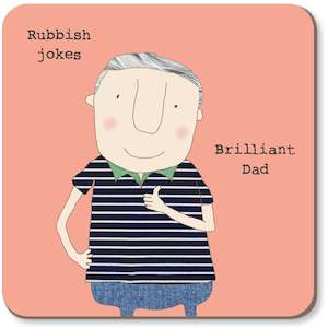 Coasters: Rosie Made A Thing Rubbish Jokes Coaster