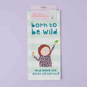 Rosie Made A Thing Tea Towel - Born To Be Wild