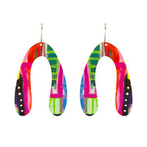 Riley Burnett Spring Collioure Autumn Jazz Reversible Earrings