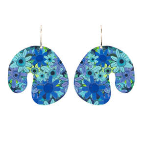 Riley Burnett Spring Zorah Turquoise Meadow Reversible Earrings
