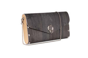 SOL Designs Time of Day Handbag in Charcoal Plank