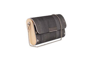 SOL Designs Time of Day Clutch in Charcoal Plank