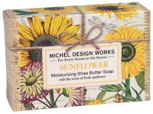 Soap: Michel Design Works Sunflower Single Boxed Soap