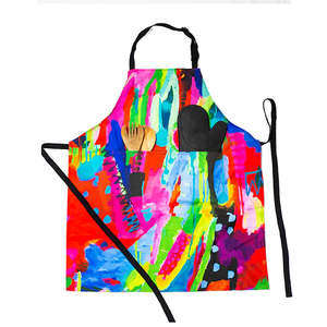 Aprons: Riley Burnett Apron With Pockets - Rainbow Dream